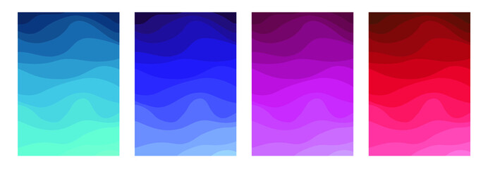 Background wavy lines change color from dark to light. Vector illustration. File Eps 8