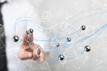 conference Digital Network and data concept 3d