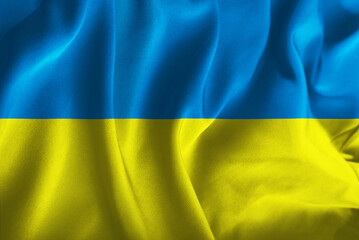the national colors of ukraine. ukrainian flag