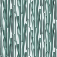 Abstract bamboo faux watercolor vector seamless pattern backdround. Groups of overlapping plant stems backdrop. Monochrome green texture nature design repeat. Botanical all over print for packaging