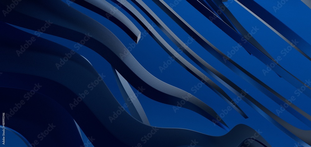 Poster modern abstract blue transparent crystal pattern background template