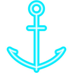 Anchor Neon Label