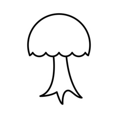Tree, plant line icon