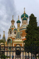 Fototapeta na wymiar La Chiesa Ortodossa Russa di San Nicola.