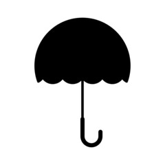 Umbrella flat vector icon isolated on white background
