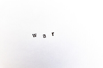 War machine stamps on a white paper background