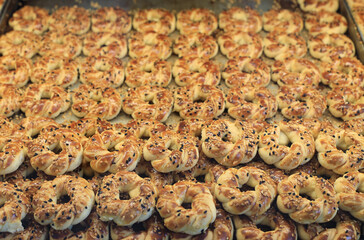 A cookie is a baked or cooked snack or dessert that is typically small, flat, and sweet. 