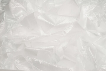 Obraz premium Plastic wihite background. Top view.