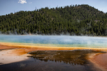 Grand Prismatic Spring in Yellowstone National Park, Wyoming.