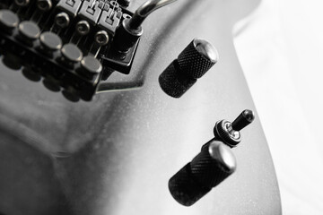 Detail of a Heavy Metal Rock Guitar