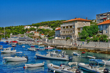 Hvar, Croatia- september 3 2021 : picturesque old city