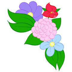 illustration of spring flowers