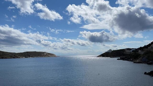 Clouds Over The Bay. Timelapse. Movie. No Audio.