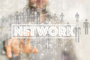 conference Digital Network and data concept 3d