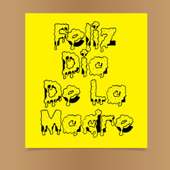 Feliz dia de la madre hand lettering translation from spanish happy mothers day vector