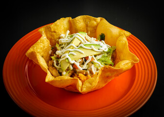 Taco salad bowl