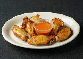 Chicken wings with buffalo sauce