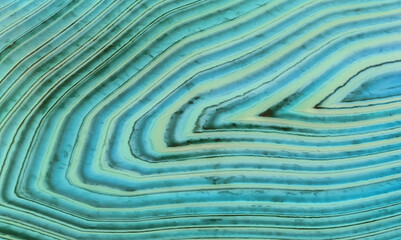 Plakat lines of light and dark cyan fine agate texture