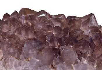 Obraz premium isolated small brown Smoky quartz crystals