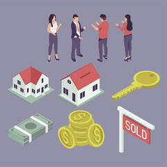 Fototapeta premium ten real estate icons