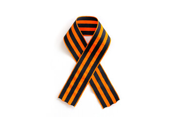 St. George ribbon on a white background