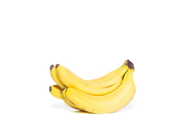 Bunch of bananas isolated on white background Clipping Path.