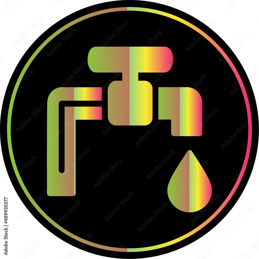 Sticker water icon