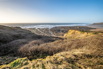 Southern end of Widemouth Bay