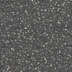 Gray Terrazzo Stone Texture Seamless Pattern Design