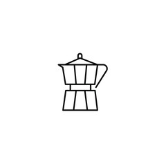 moka pot icons  symbol vector elements for infographic web