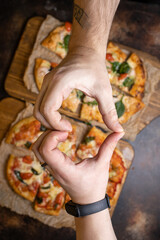 Hands Heart Love Pizza