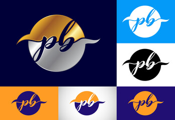 Initial Letter P B Logo Design Vector. Graphic Alphabet Symbol For Corporate Business Identity