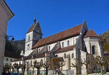 Obraz premium Saint-Ursanne, Stiftskirche