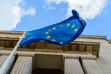 flaga Unii Europejskiej  - obrazy, fototapety, plakaty