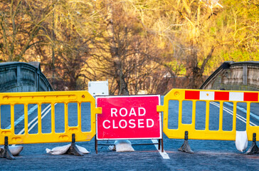 Bewdley Bridge is closed during severe floods and high rive water levels.