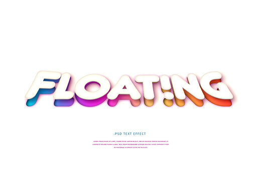 Floating Logo Design Text Effect