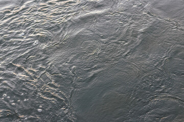 river water surface, aerial view