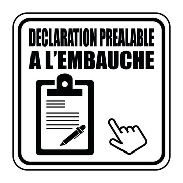Logo d&eacute;claration pr&eacute;alable &agrave; l'embauche.