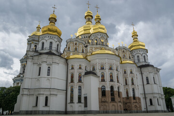Fototapeta na wymiar Refectory Church, part of the Kiev Pechersk Lavra or Monastery of the Caves