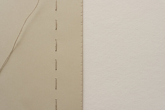 paper, thread, and blank space