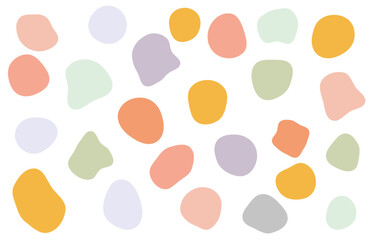 Fototapeta na wymiar Blob vector color palette texture