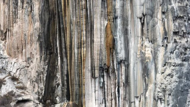 Aerial view of Hierve el Agua, Oxaca, Mexico