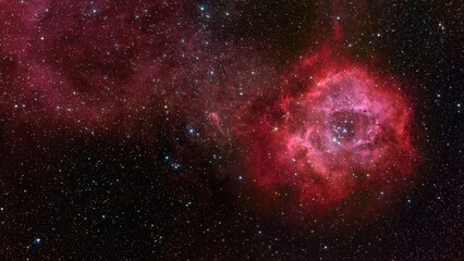 The splendid Rosette Nebula in the constellation of Monoceros, also known as NGC 2237. Elements of this picture furnished by NASA © Claudio Caridi