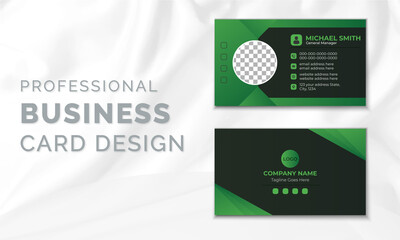 Creative modern business card print template. Double-sided creative business card template.