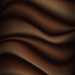 Abstract chocolate background. Illustration chocolate backdrop wavy. Vector illustration