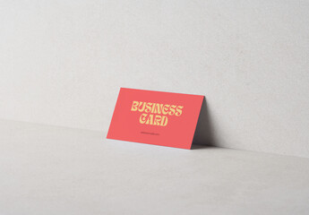 Business Card Mockup 3.5X2 Size
