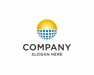 Solar panel logo design