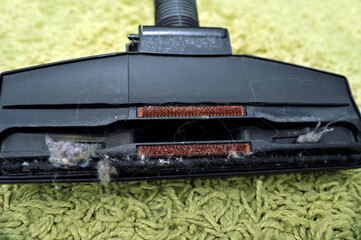Dusty vacuum cleaner intake