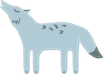 Forest dwellers. Forest animals seamless pattern, cute woodland animal. Flat cartoon fox, bear, deer, sable, horse wolf for children vector print. Wood fauna creatures for wallpaper, textile.