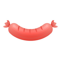 food sausage cartoon vector illustration isolated object